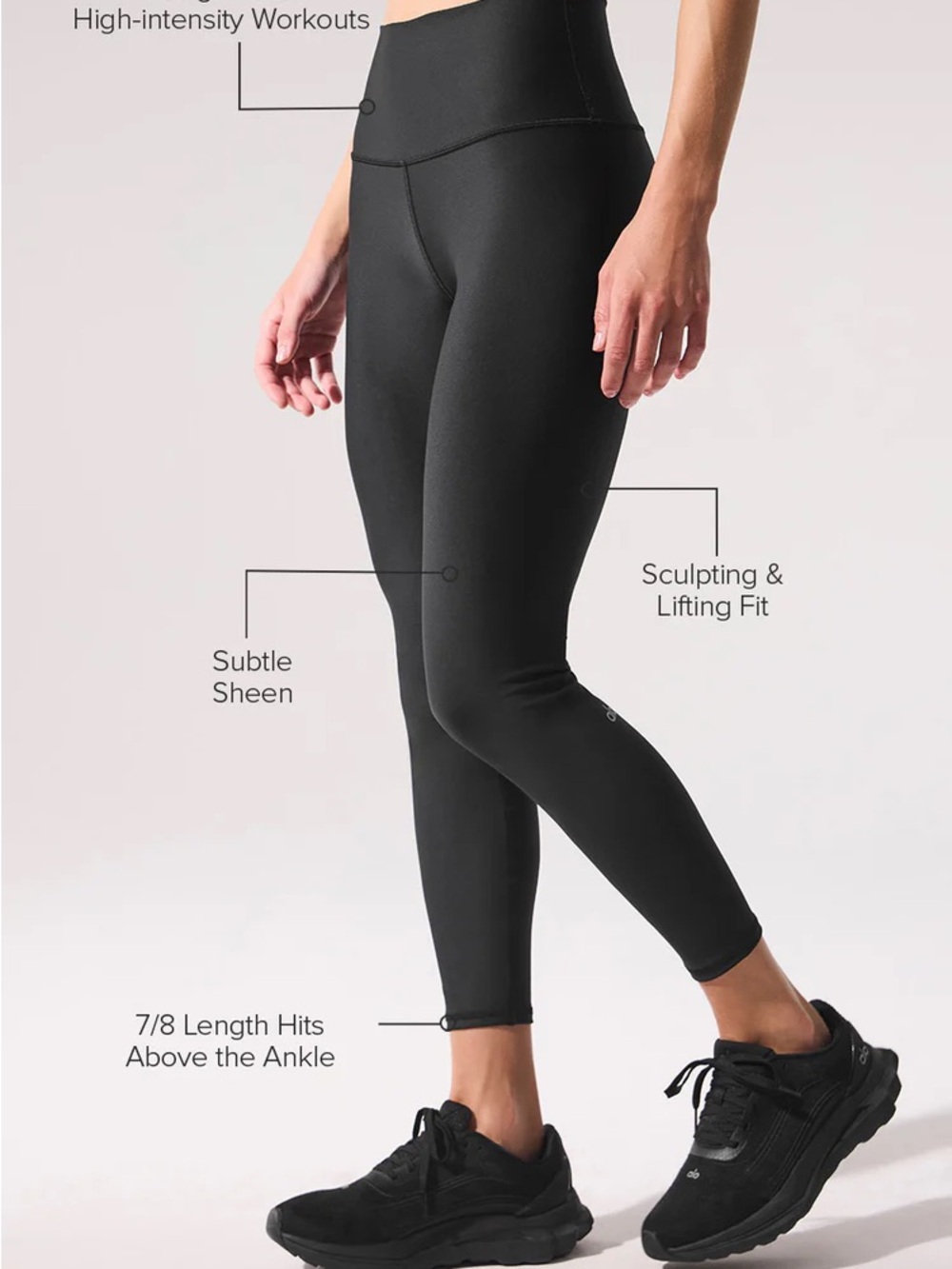 ALO Yoga High Waist Airlift Legging 7/8 - Picture 2 of 6